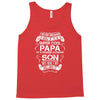 Super Cool Papa Of A Freaking Awesome Son Tank Top