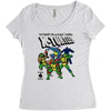 x turtles, mutants in a half shell Women's Triblend Scoop T-shirt