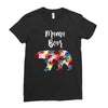 mama bear floral Ladies Fitted T-Shirt