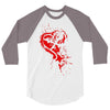 heartless splatter 3/4 Sleeve Shirt