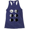 the phases of the moon of laika dog Racerback Tank