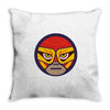 lucha libre   red Throw Pillow