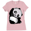 happy panda Ladies Fitted T-Shirt