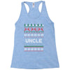 ugly christmas uncle Racerback Tank