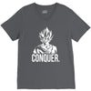 conquer   super saiyan goku V-Neck Tee