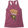 vegan pizza power Racerback Tank