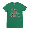 baseball game on short Ladies Fitted T-Shirt