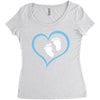 Baby Boy with Heart Any Name Customized Women's Triblend Scoop T-shirt