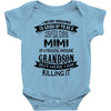 Super Cool Mimi Of A Freaking Awesome Grandson Baby Onesie