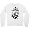 You Cant Scare Me I am Biker Dad Crewneck Sweatshirt