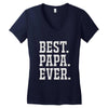 best papa ever Women's V-Neck T-Shirt