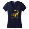 ankylosaurus dinosaur Women's V-Neck T-Shirt