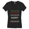 ugly christmas daddy Women's V-Neck T-Shirt