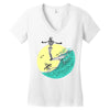 surf nose Women's V-Neck T-Shirt