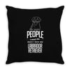 The More People I Meet The More I Love My Labrador Retriever Gifts Throw Pillow