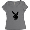 RABBITBOY Women's Triblend Scoop T-shirt