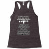 i only have sex, ideal gift, birthday present funny Racerback Tank