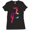 jake paul cool colors Ladies Fitted T-Shirt