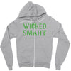wicked smaht funny Zipper Hoodie