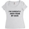 im currently away Women's Triblend Scoop T-shirt