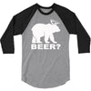 bear deer beer 3/4 Sleeve Shirt