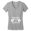This Baby is Almost Out Women's V-Neck T-Shirt