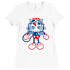 skull bolt Ladies Fitted T-Shirt