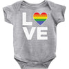 lgbt love Baby Bodysuit