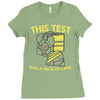 this test was a piece of cake Ladies Fitted T-Shirt