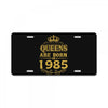 queens are born in 1985 License Plate