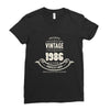 premium vintage 1986 classic perfectly aged limited edition Ladies Fitted T-Shirt