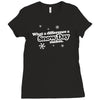 what a difference a snow day makes Ladies Fitted T-Shirt