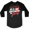 happy 4th of july 3/4 Sleeve Shirt