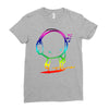 colorful music man Ladies Fitted T-Shirt