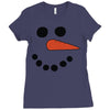 frosty snowman Ladies Fitted T-Shirt