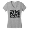 rude slogan Women's V-Neck T-Shirt