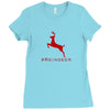 #reindeer Ladies Fitted T-Shirt