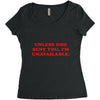 unless god sent you i'm unavailable Women's Triblend Scoop T-shirt
