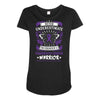 Never Underestimate the Strength of a Pancreatic Cancer Warrior Maternity Scoop Neck T-shirt
