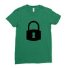 padlock Ladies Fitted T-Shirt