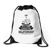 I Am Music Actually In A Very Commited Relationship Drawstring Bags