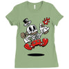 modern hero Ladies Fitted T-Shirt