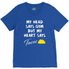 my head says gym but my heart say tacos V-Neck Tee