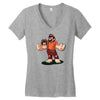 wrecking bros Women's V-Neck T-Shirt
