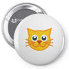 cat yellow Pin-back button