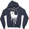yang and yin dripping chinese symbol fashion geek samurai Zipper Hoodie