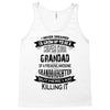 Super Cool Grandad Of A Freaking Awesome Granddaughter Tank Top