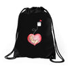 Mom and Baby are Connected to the Heart Drawstring Bags