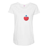 Mars and Astronaut Maternity Scoop Neck T-shirt
