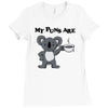 my puns are koala tee Ladies Fitted T-Shirt
